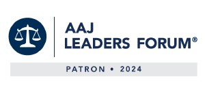 AAJ Leaders Forum Patron 2024 badge.