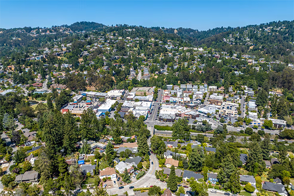 aerial view of montclair