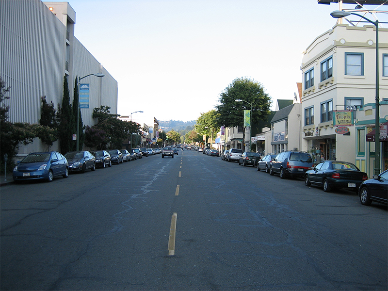 street view of piedmont avenue in oakland