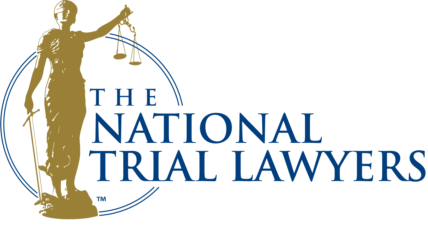 The National Trial Lawyers logo with Lady Justice